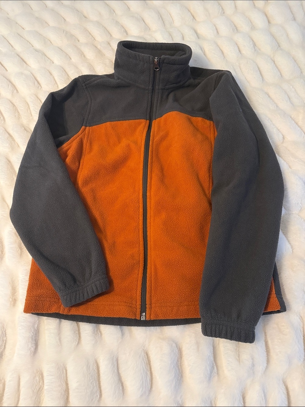 tek gear Charcoal Fleece Jacket with Orange C4